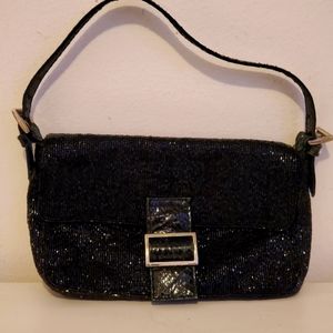 Bebe Beaded Evening Hangbag EUC